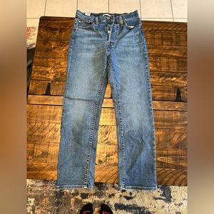 Levi wedgie straight jeans